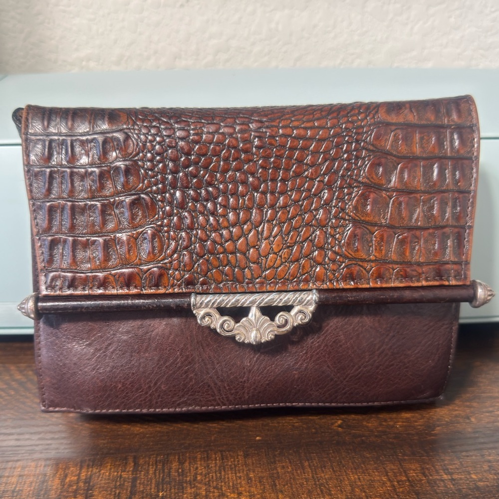 Brighton Leather Wallet Crossbody/Clutch